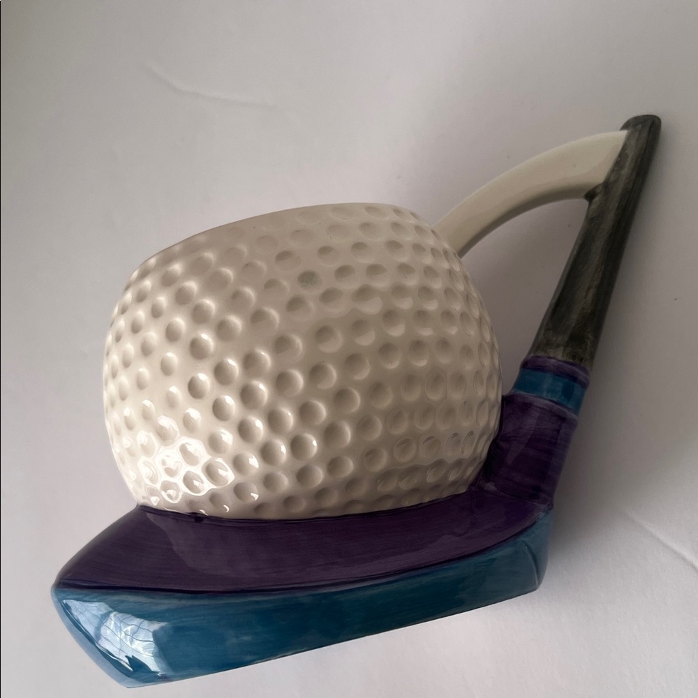 Golf Ball Shaped Mug with Golf Club Handle‎ Carnation Nestle - Picture 6 of 7